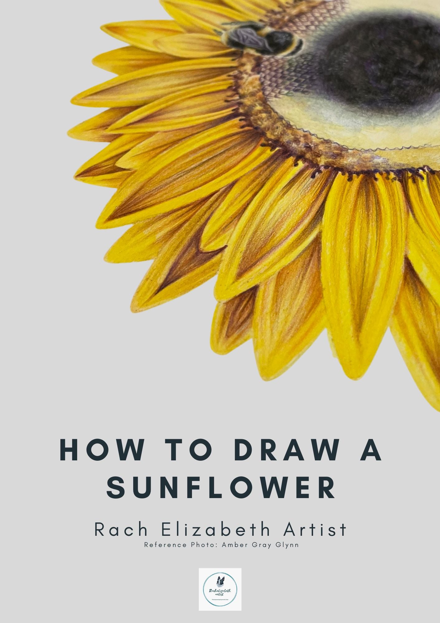 Summer sunflower and bumblebee tutorial